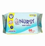 Picture of Nursy Baby Wipes Unscented 66 Sheets