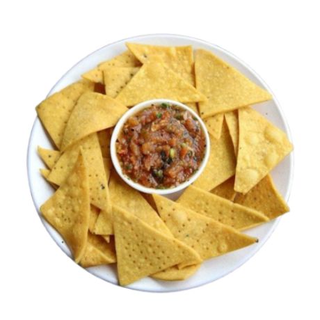 Nachos with salsa