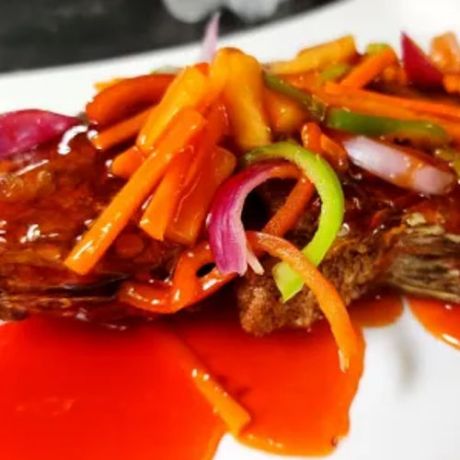Sweet & sour tilapia (2-3 pax) isda fish
