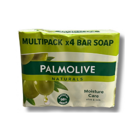 Palmolive Naturals Aloe & Olive Bar Soap – 4 Pack (90 g each)