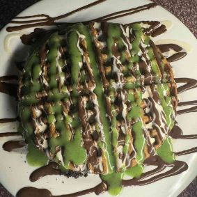 Pistachio Nutella Waffle