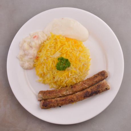 Chicken Kebab with Rice