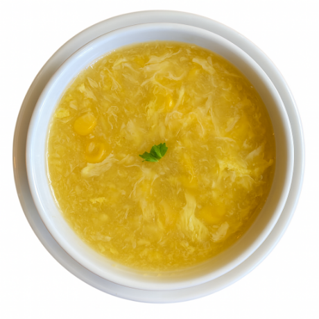 Cream Corn Soup with Quail Egg