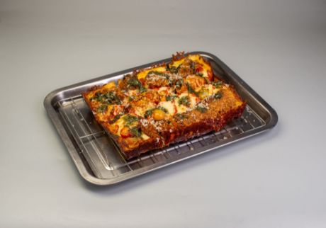 Picture of Fried Eggplant and Cherry Tomato Pizza