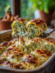 Picture of Creamy Spinach Lasagna Rolls