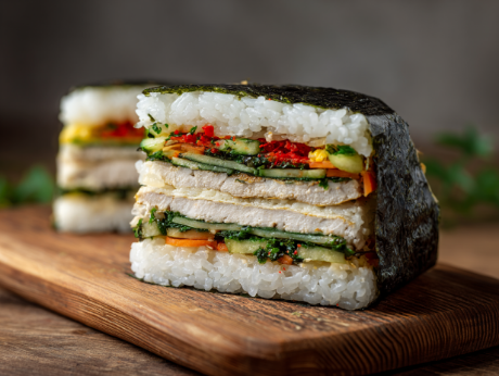 Picture of Onigirazu (Folded Kimbap)